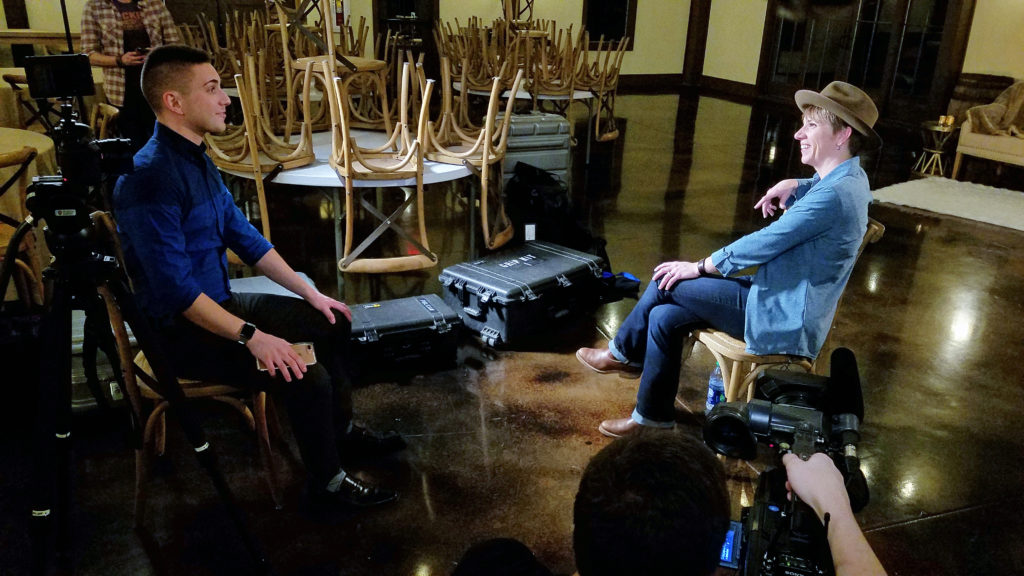 Cari Rey Conducting An Interview | Cari Ray | Malone Media LLC